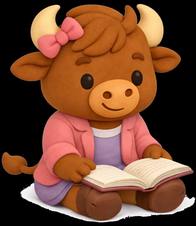 Girl Buffalo Reading