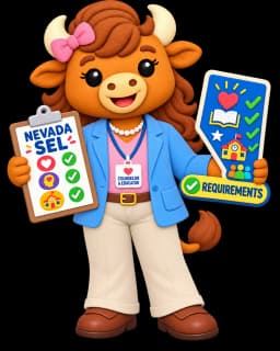 Illustration representing Nevada SEL requirements for elementary schools