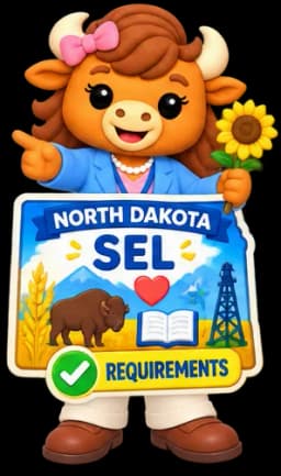 Illustration representing North Dakota SEL requirements for elementary schools