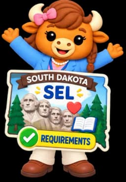 Illustration representing South Dakota SEL requirements for elementary schools
