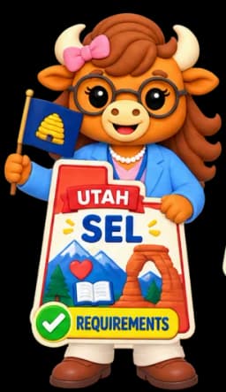 Illustration representing Utah SEL requirements for elementary schools