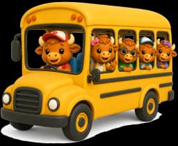 Buffalo students riding a school bus