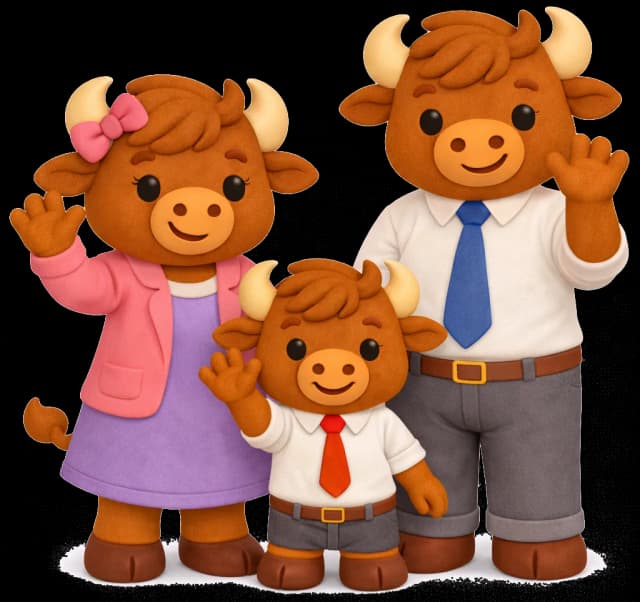Buffalo Family Group