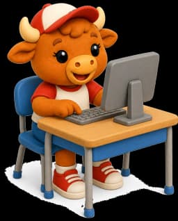 Buffalo student at a computer