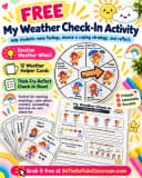 Free Emotional Weather Station Activity for K-5
