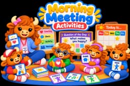 Students in a morning meeting circle