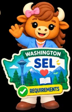 Illustration representing Washington State SEL requirements for elementary schools